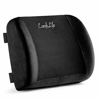 ComfiLife Lumbar Support Back Pillow Office Chair and Car Seat Cushion -  Memory Foam with Adjustable Strap and Breathable 3D Mesh (Black) - Yahoo  Shopping