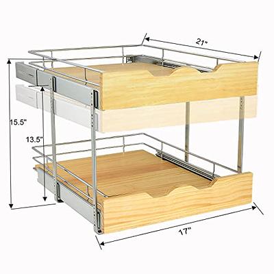 Lynk Professional 17 x 18 Slide Out Cabinet Organizer - Pull Out Under  Cabinet Sliding Shelf