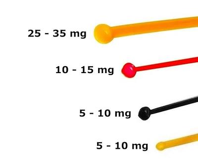 Micro Scoop Combo Pack 5mg - 35mg BPA-Free mg Milligram Measuring