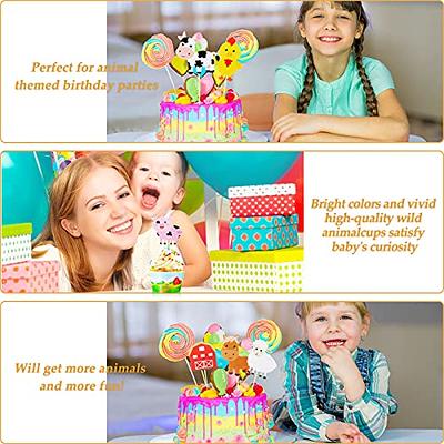 48Pcs Cupcake Toppers Wrappers for Kids Birthday Cake Decorations Party  Supplies for Girls Boys Baby Shower Party Favors - Yahoo Shopping