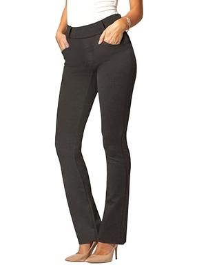 Tapata Women's 28/30/32/34 Stretchy Bootcut Dress Pants with Pockets  Tall, P