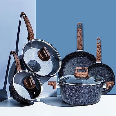 Ceramic Pots and Pans Set - Nonstick Cookware Sets Non Toxic Cookware Set,  PFOA