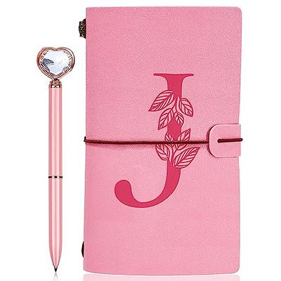 Pastel Pink Stationery Kit with Leather Cover / Valentine's Gift