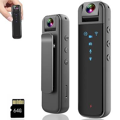 64gb-mini Wearable Body Camera,1080p Portable Small Camcorder