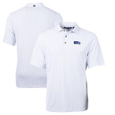 Seattle Mariners Cutter & Buck Big & Tall Virtue Eco Pique Tile Print Polo  - White