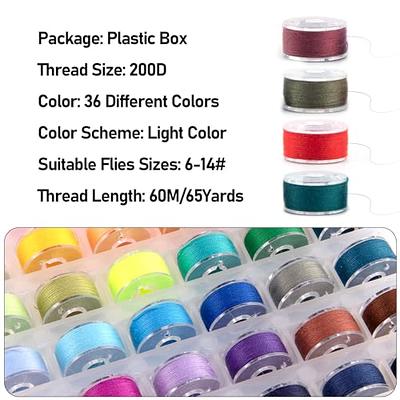 COLORFUL 200D SPOOL Fly Tying Thread Great Addition to Your Fly
