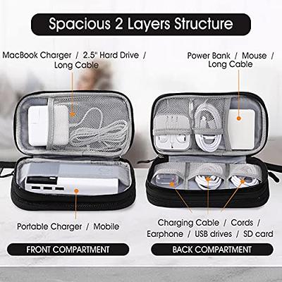 Cable Organizer Bag Electronic Accessories Travel Three-Layer