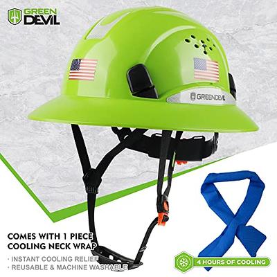 Full Brim Hard Hat Vented Construction Safety Helmet OSHA Approved Cascos  De Construccion Work Hardhats with Cooling Towel for Men&Women 6 Point  Adjustable Ratchet Suspension - Yahoo Shopping