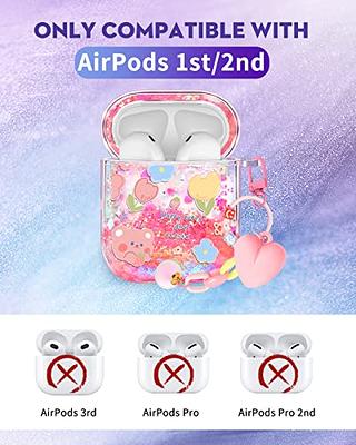 Pink Floral Cute Luxury Designer Airpods 1 2 Pro Case With 