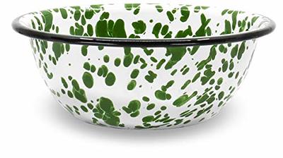 Golden Rabbit Enamelware Fresh Produce Salad Bowls Set of 4 - Green