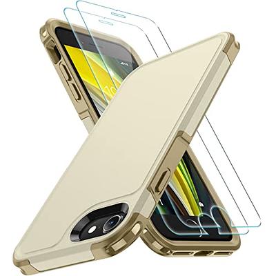 IDweel iPhone SE 2020 Case with Screen Protector,iPhone SE 2022 Case,  Durable 3 in 1 Shock Absorption Slim Fit Heavy Duty Hard PC Cover Soft  Silicone