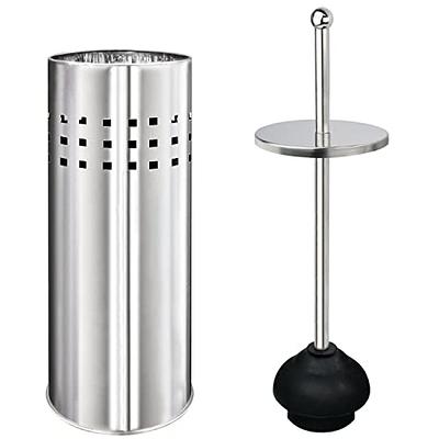 STAINLESS STEEL TOILET PLUNGER AND CANISTER