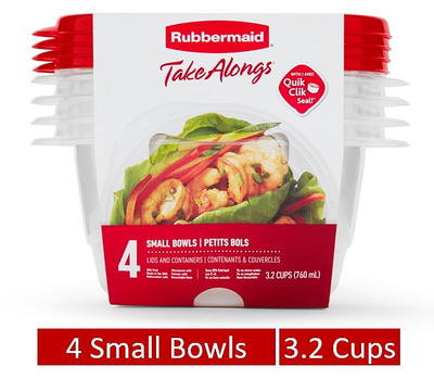 Rubbermaid Take Alongs Food Storage Containers 5.2 Cups 5 containers