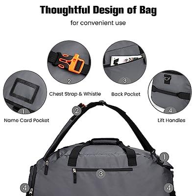 G4Free 40L 3-Way Duffle Backpack Gym Bag for Men Women Sports Duffel Bag  with Shoe Compartment Travel Backpack Luggage 