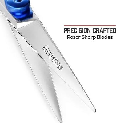 Suvorna 6 Hair Cutting Scissors & Thinning Shears Set - Professional