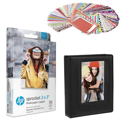 5 Pack HP Sprocket Photo Paper Sheets, Exclusively for HP Sprocket Portable  Photo Printer, (2x3-inch), 100 Sticky-Backed Sheets