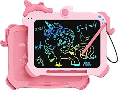 12inch Colorful Pad Kids Drawing Pad Doodle Board Toddler Scribbler Board  Erasable LCD Writing Tablet Light Drawing Board