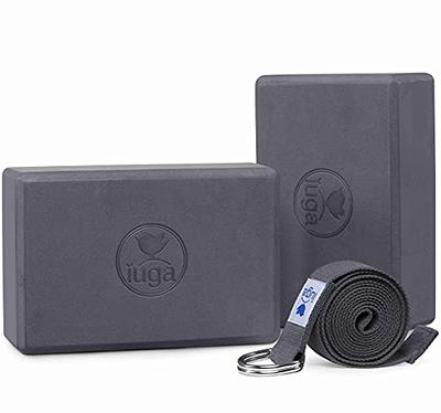 Yoga Blocks 2 Pack Set - (Yoga Block with 1 Yoga Strap) High