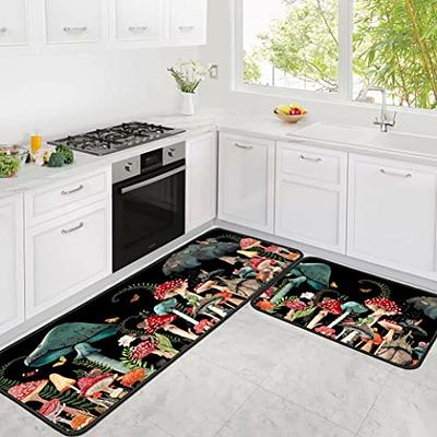 Ksoemar Mushroom Rug Kitchen Floor Mats for Sink, Anti Fatigue