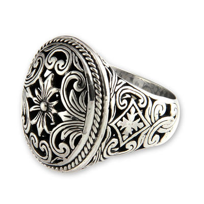 Ross-Simons Plain Sterling Silver Signet Ring