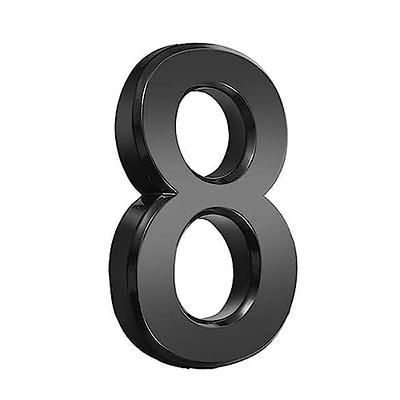 3 Inch Black Modern House Numbers Mailbox Numbers 0-9 3D Self-Adhesive  Street Door Home Address Metal Numbers for Outside or Inside Signs Easy  Install (Black-5) - Yahoo Shopping