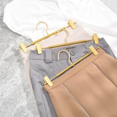 Durable Matte Gold Aluminum Coat Hangers - Smooth & Sturdy Metal