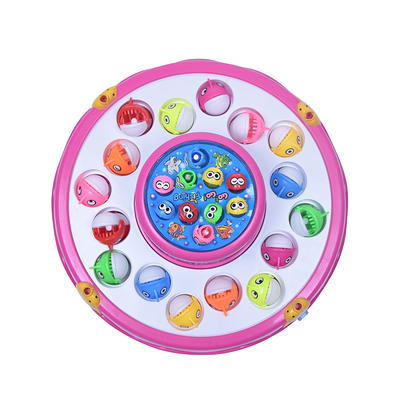 USToyOutlet Let's Fish Spinning Fishing Game - Pink - Yahoo Shopping