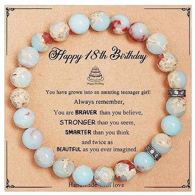 18th Birthday Gifts for Girls Bracelet Jewelry 18th Birthday Bracelet for  Daughter Granddaughter Happy Birthday Gift for Best Friend 18 Years Old  Girl Birthday Gift Bracelet for 18 Year Old Women - Yahoo Shopping