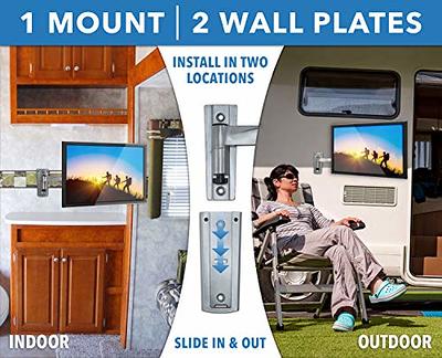 Mount-It! RV TV Mount, Lockable Full Motion TV Wall Mount Designed
