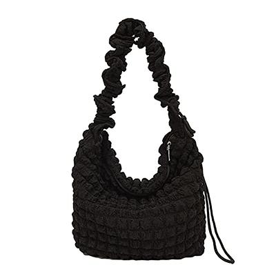  Large Black Shoulder Crossbody Purses - Cute Quilted