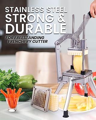 French Fry Cutter Stainless Steel Vegetable Potato Slicer Dicer Chopper 2  Blades