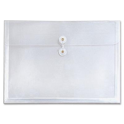 Pendaflex Expandable Poly String & Button Booklet Envelope, Clear, Legal, 3/Pack