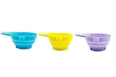 Hair Dye Bowl Set – 3 Salon Color Bowls with Measurements, Pour-Spout,  Double Handle and Combed Edge - Purple/Blue/Yellow - Hair Color Bowls for  Hair Salon - Hair Color Bowl Set - Yahoo Shopping