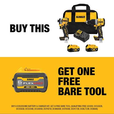 DEWALT 20V MAX XR Hammer Drill and ATOMIC Impact Driver 2-Tool Cordless  Combo Kit with 6Ah Battery (2)4Ah Batteries and Charger - Yahoo Shopping