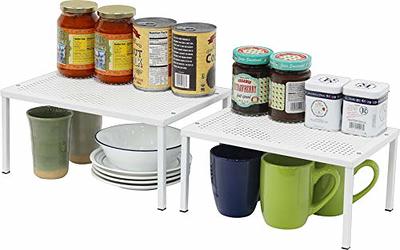 Simple Houseware Stackable Can Rack Organizer, Chrome