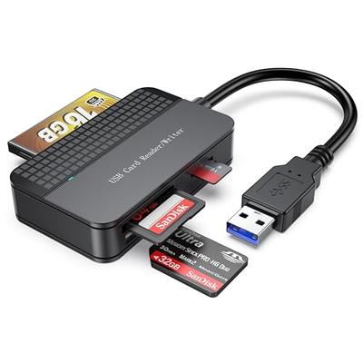 USB 3.0 Flash Memory Multi-Card Reader / Writer with USB-C - SD, microSD,  CompactFlash