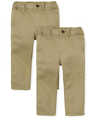 Wonder Nation Boys' School Uniform Stretch Chino Pants, Sizes 4-18, Slim &  Husky 