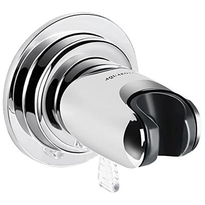 Shower Arm Holder for Handheld Shower Head, Adjustable Mount Bracket,  Shower arm Adapter with Swivel Ball, 1/2-Inch, Chrome, 0.5