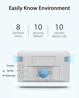 NANGOALA Digital Humidity Monitor Hygrometer Thermometer, Indoor