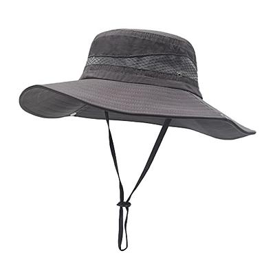 IYEBRAO 2 Pack Womens Ponytail Sun Hat UV Protection Bucket Hats Foldable  Wide Brim Summer Boonie Beach Cap Fishing Hiking(Black & Grey) - Yahoo  Shopping