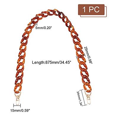 WADORN Purse Acrylic Chain Strap, 34.5 Inch Resin Bag Chain