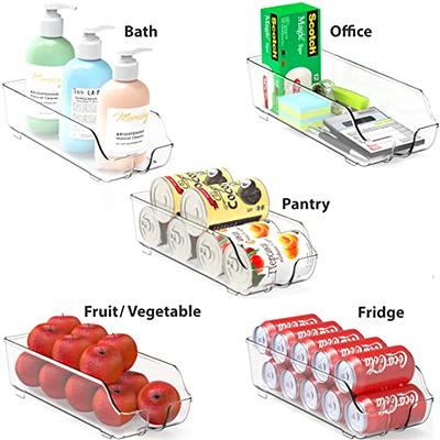Greenco Refrigerator Organizer Bins, Fridge Organizer, Organizers and  Storage Clear Bins with Durable Handles, Kitchen Organization, Shatterproof  
