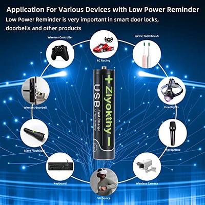 Batterie Rechargeable USB AA 1.5V 1500mAh Li-Ion