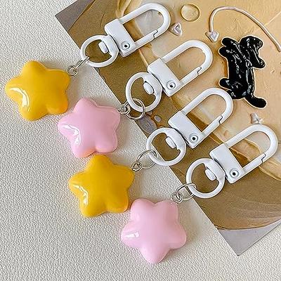 10pcs Chubby Star Key Chains for Car Keys Star Keychain Accessories Cute  Keychains for Women Bag Charm Backpack Charms Key Ring Car Key Chain Small