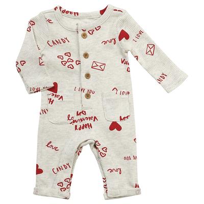 Rene Rofe - Baby Neutral Safari Footed Coverall & Cap