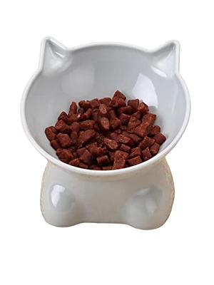 SWEEJAR Cat Food Bowls with Non-Slip Stand, Ceramic Raised Cat
