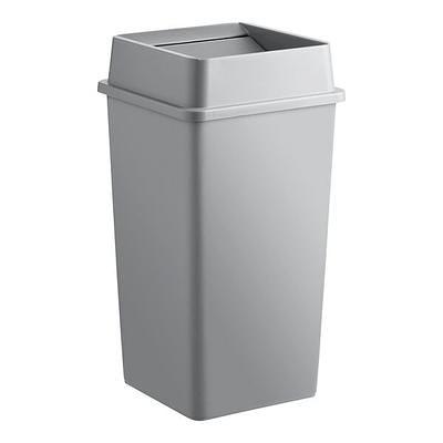 Lavex 52 Qt. / 13 Gallon Slim Gray Rectangular Under-Counter