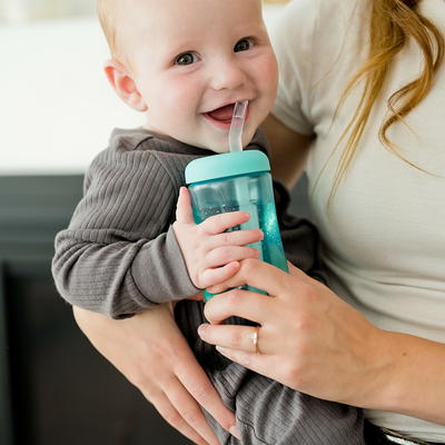 The First Years CoComelon Weighted Straw Cup Bottle to Cup