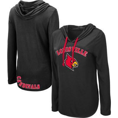 Men's Champion Black Louisville Cardinals Wordmark Slash Long