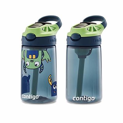 Contigo Aubrey Kids Cleanable Water Bottle with Silicone Straw and  Spill-Proof Lid, Dishwasher Safe, 14oz 2-Pack, Blueberry & Monsters - Yahoo  Shopping